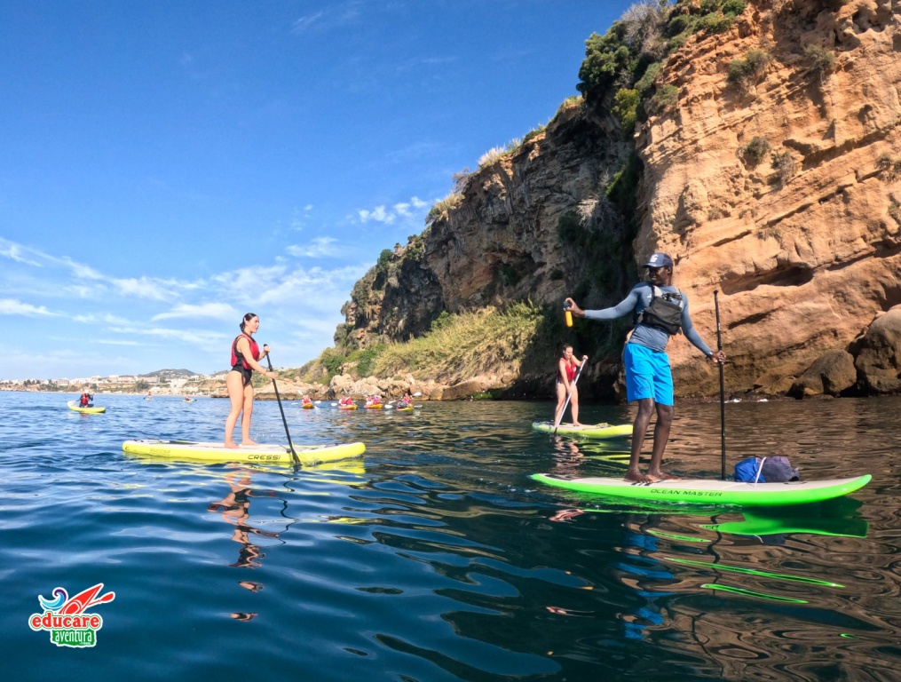 RUTA GUIADA PADDLE SURF ACANTILADOS DE MARO-NERJA. CASCADA DE MARO - SALIDA DESDE PLAYA DE MARO